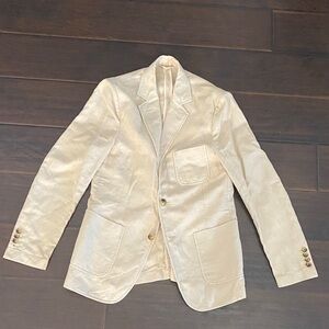 Vineyard vines beige linen cotton 2 button sports coat men’s size S
